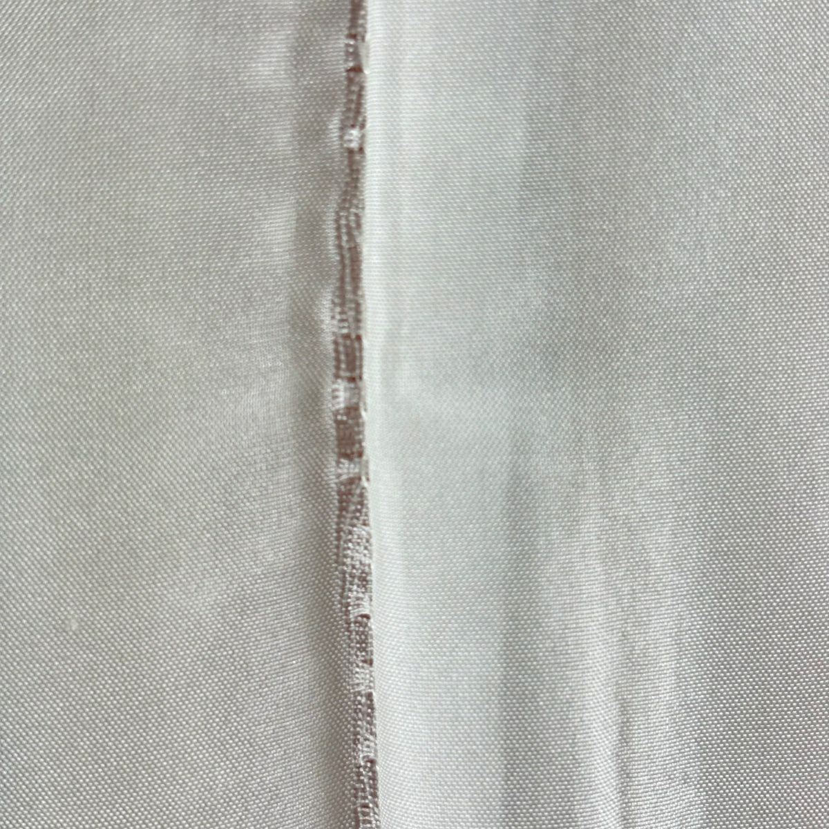 付下 身長158.5cm 袖長67.5cm L 雙層 名古屋帶套裝 枝梅花 扇子面 刺繡 金銀彩 紫 純蠶絲 優品級