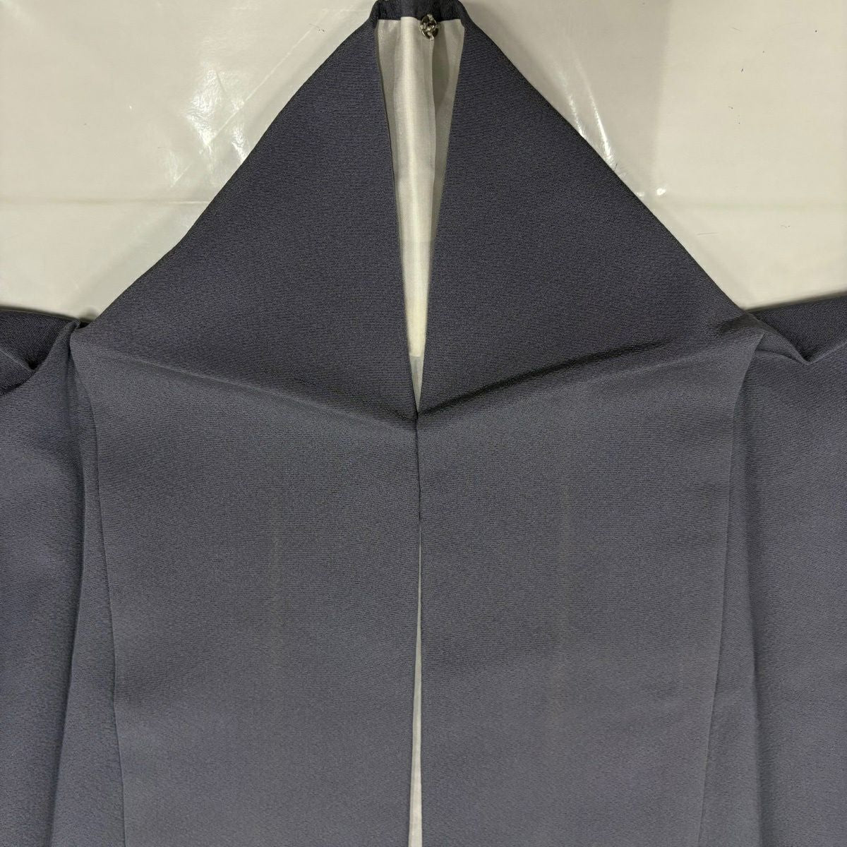 色留袖禮服 身長157.5cm 袖長63.5cm S 雙層 落款有 松樹竹子梅花 寶盡くし 金絲 金銀彩 灰紫 純蠶絲 秀品級 一つ紋