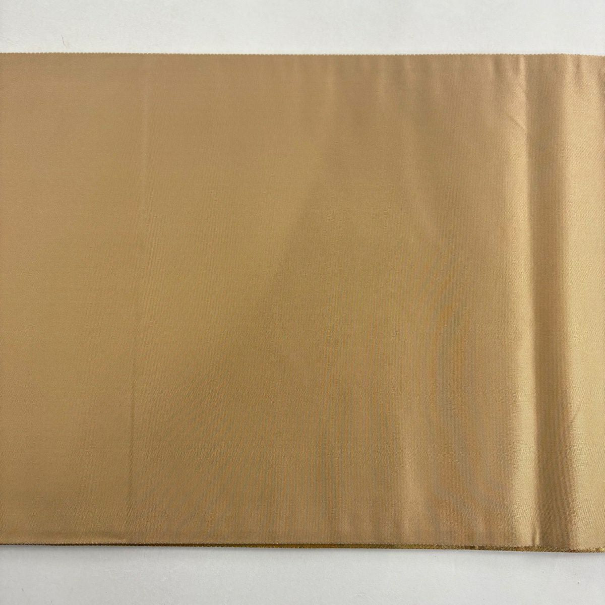 【美品】 袋帶 名品級 關西仕立 雪垂櫻 波 相良刺繡 金線 金色 大鼓圖案 純蠶絲