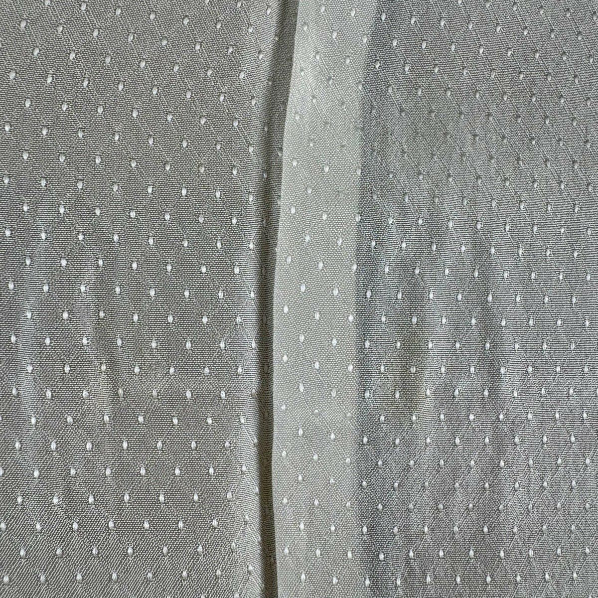 訪問服 身長162.5cm 袖長66.5cm M 雙層 椿 金銀彩 染分 乳白色 純蠶絲 優品級