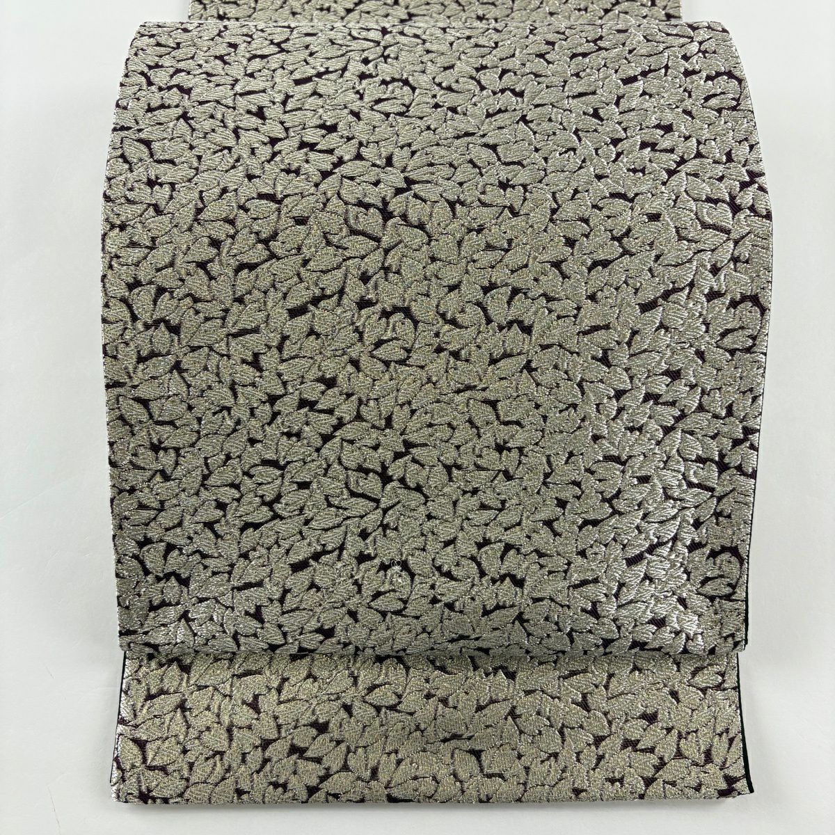 【美品】 袋帶 名品級 櫻花花瓣 金銀彩 深紅 全通 純蠶絲