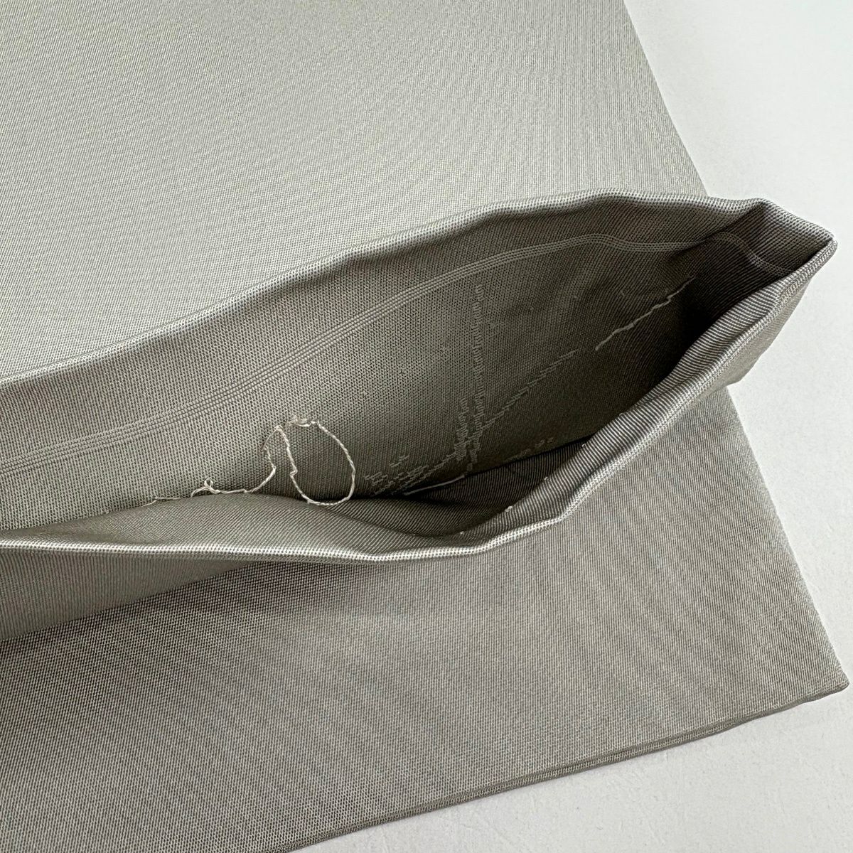 袋帶 名品級 辻村珠三郎 落款 櫻花 疋田 金金箔 灰色 六通 純蠶絲
