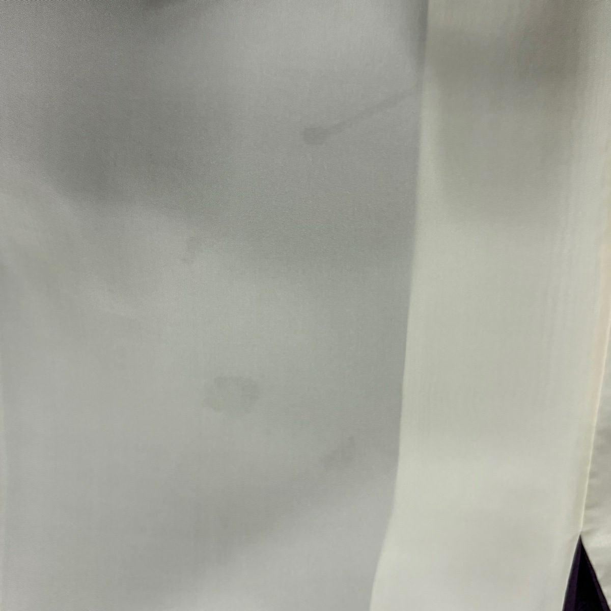 付下 身長156.5cm 袖長62cm S 雙層 華紋 花唐草紋 金彩裝飾 刺繡 紫 純蠶絲 名品級