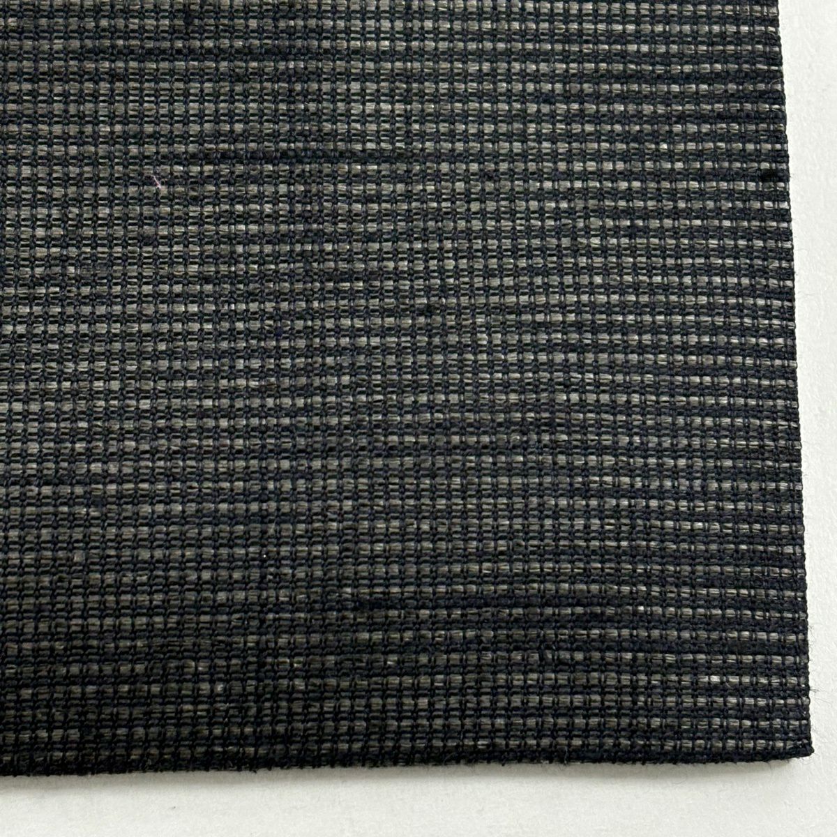 【美品】名古屋帶 逸品級 夏帶 貓圖案 條紋 刺繡 金彩裝飾 黑灰 純蠶絲