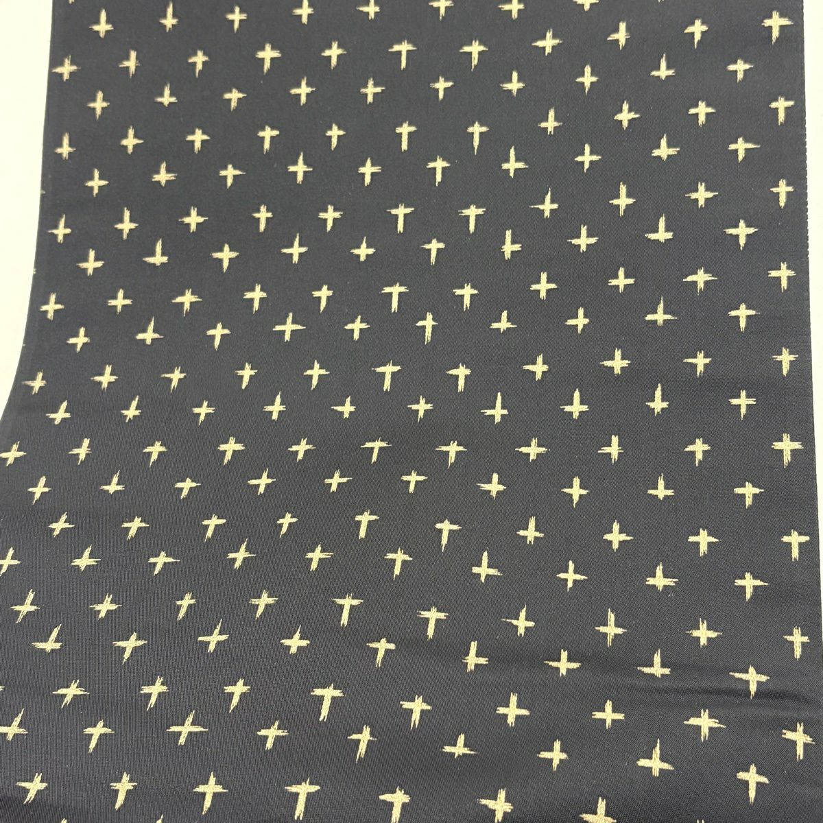 【美品】 袋帶 名品級 竹子 斜紋 漸層 青綠 大鼓圖案 純蠶絲