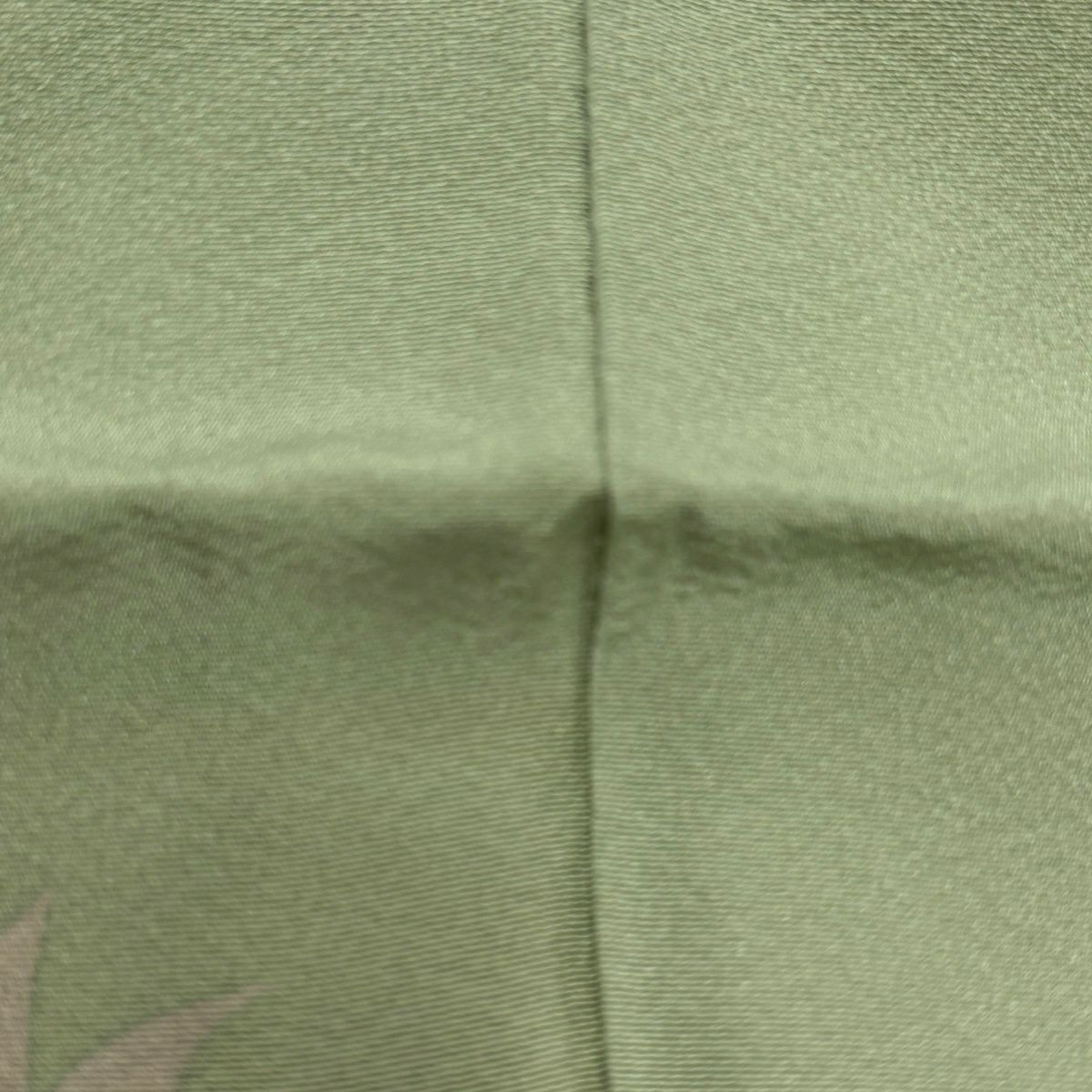 訪問服 身長157.5cm 袖長67cm M 雙層 牡丹 菊花 金銀彩 漸層 淺綠 純蠶絲 優品級