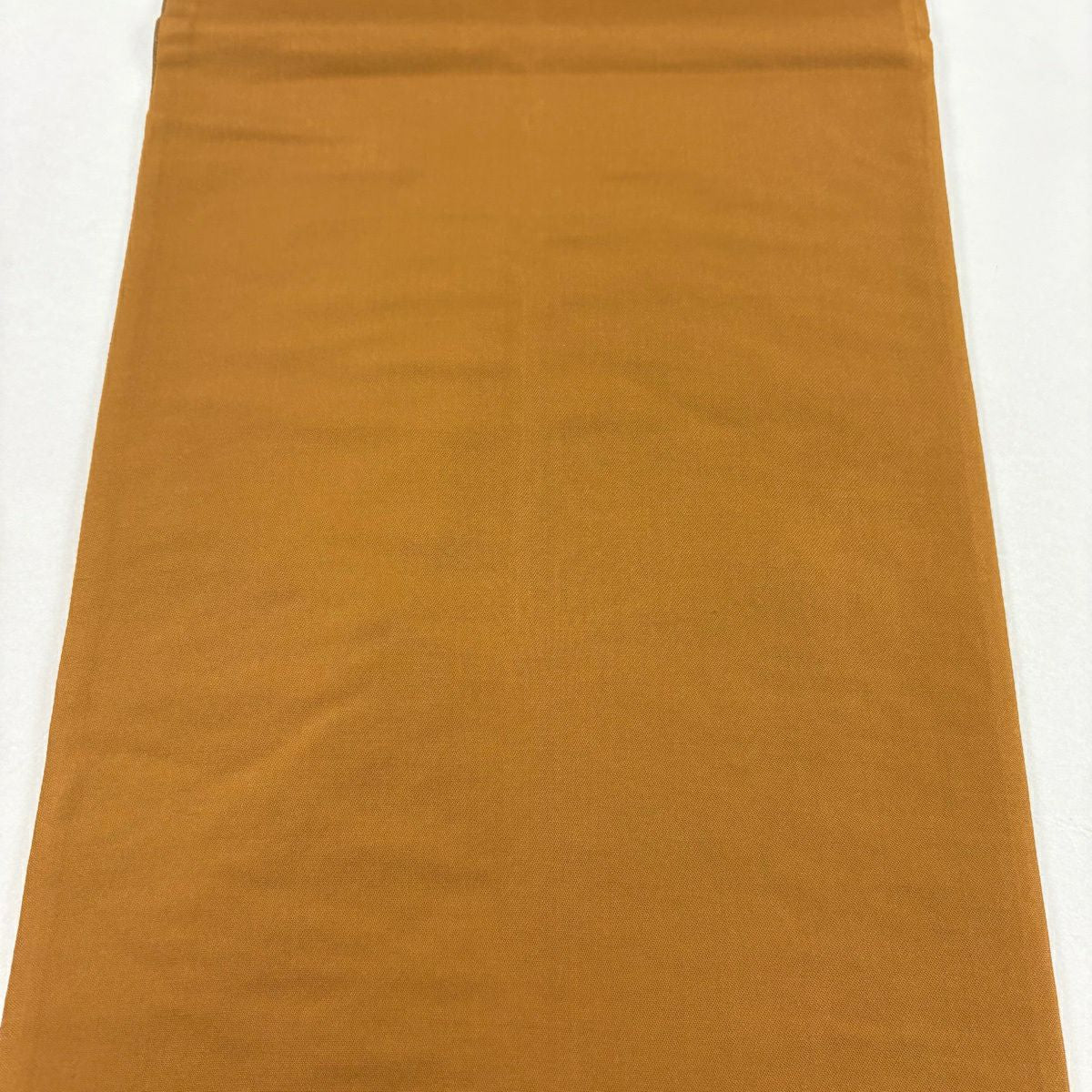 【美品】 袋帶 秀品級 葉柄 花菱 金金箔 茶 六通 純蠶絲