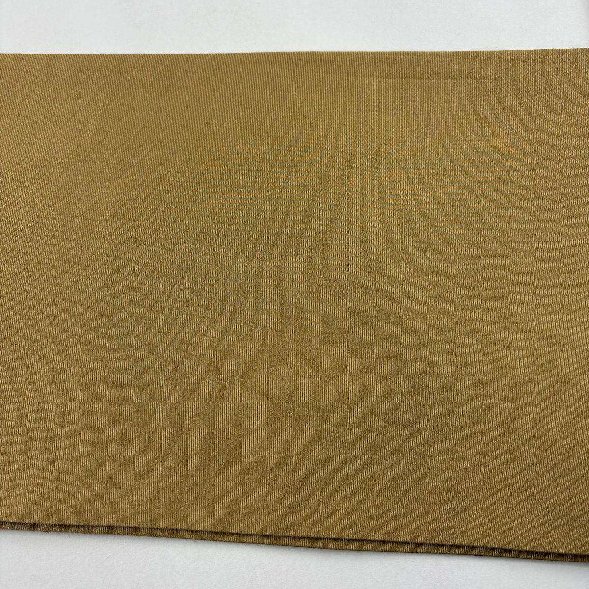 【美品】 袋帶 秀品級 鳥 桐 金絲 金金箔 山吹茶 六通 純蠶絲