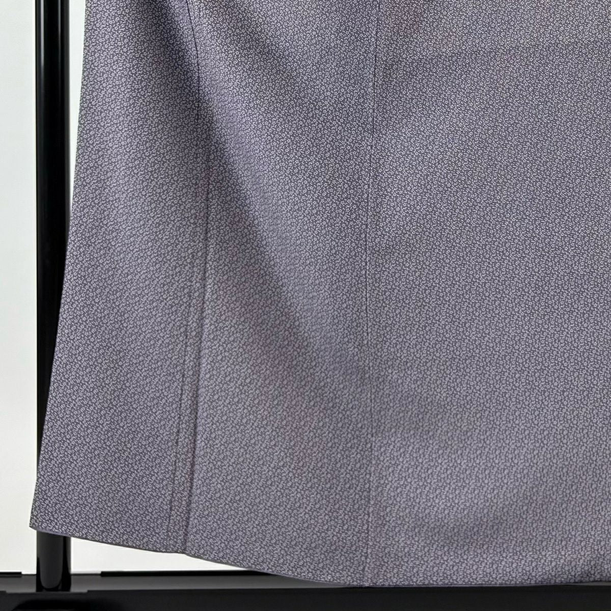 江戶小紋 身長156cm 袖長63cm S 雙層 小花 紫 純蠶絲 秀品級 一つ紋