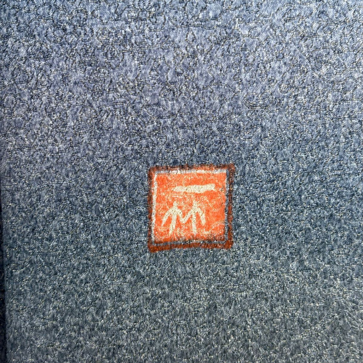 【美品】訪問服 身長164cm 袖長66.5cm M 雙層 初代 久保田一竹子 落款あり 霞 金通し 漸變 青灰色 純蠶絲 逸品級