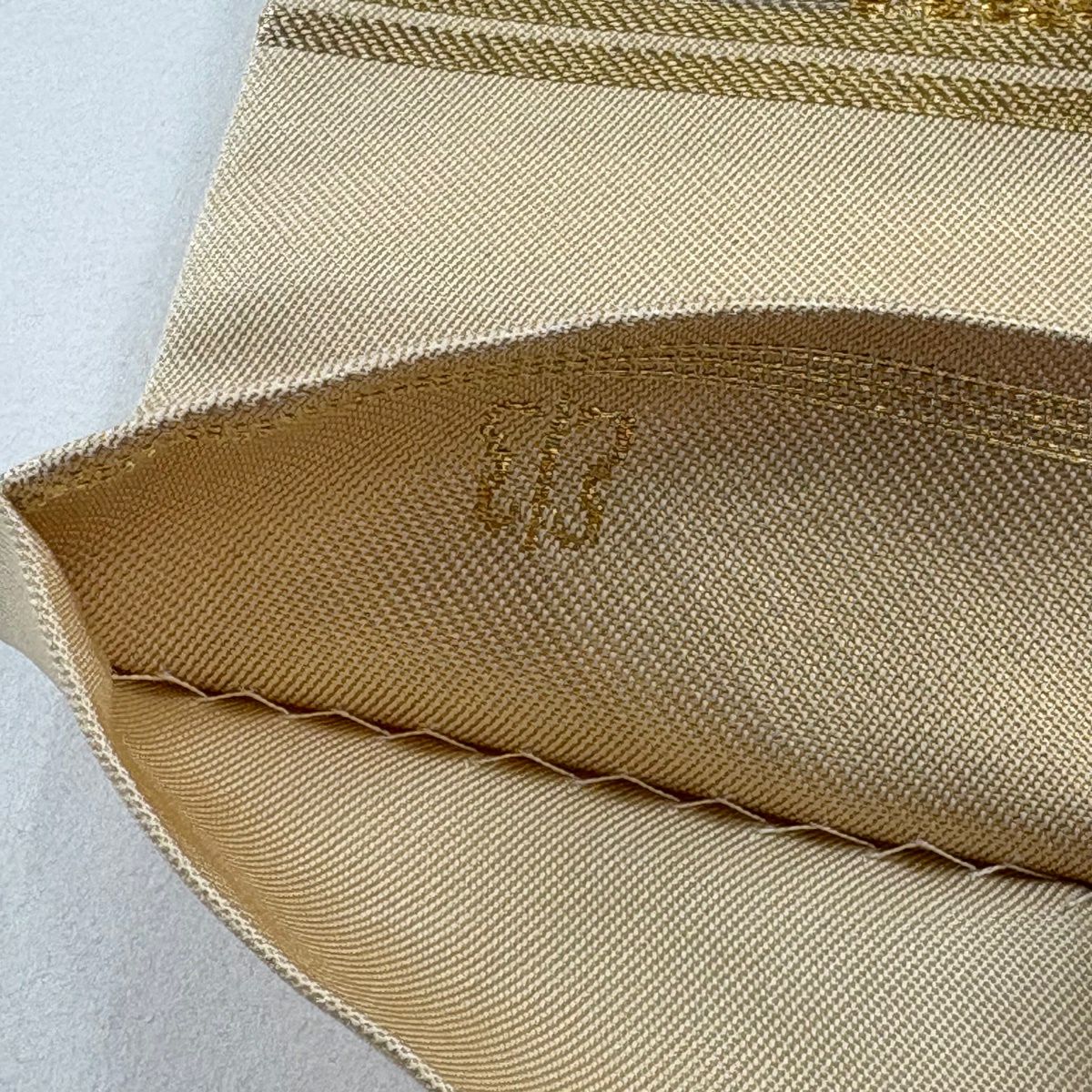 【美品】 袋帶 名品級 扇子面 仙鶴 金銀彩 金色 六通 純蠶絲