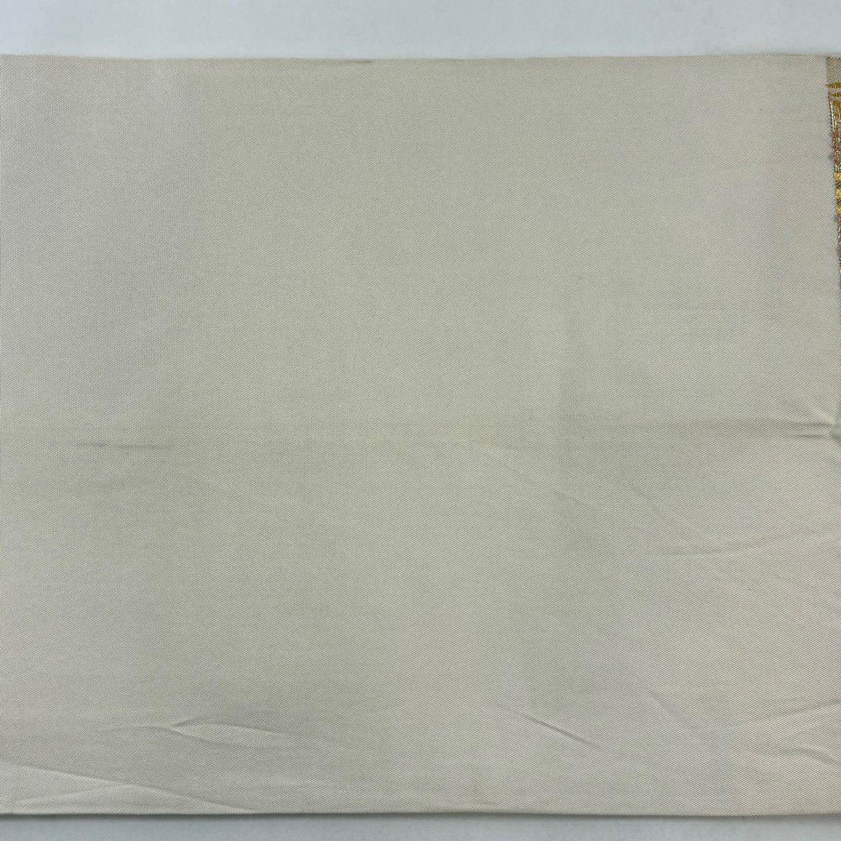 袋帶 逸品級 川島織物 落款 草花紋 華紋 金絲 金金箔 金色 六通 純蠶絲