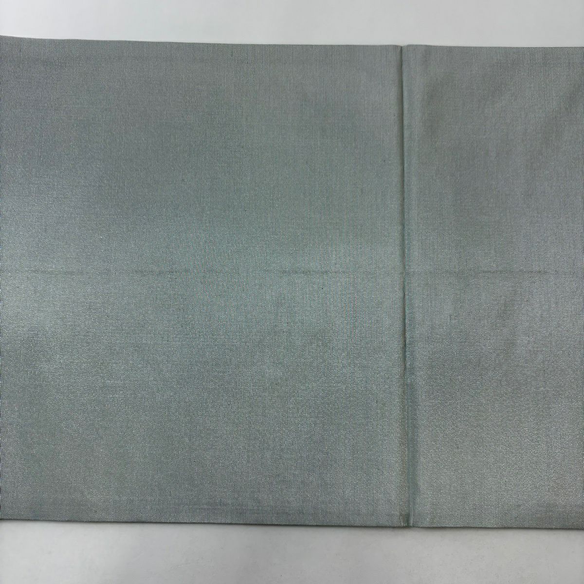【美品】 袋帶 名品級 辻花染 金金箔 銀線 青灰 深藍色 正蠶絲