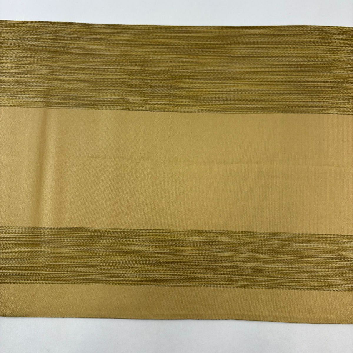 【美品】 袋帶 名品級 矢絣 金通 薄茶 全通 純蠶絲