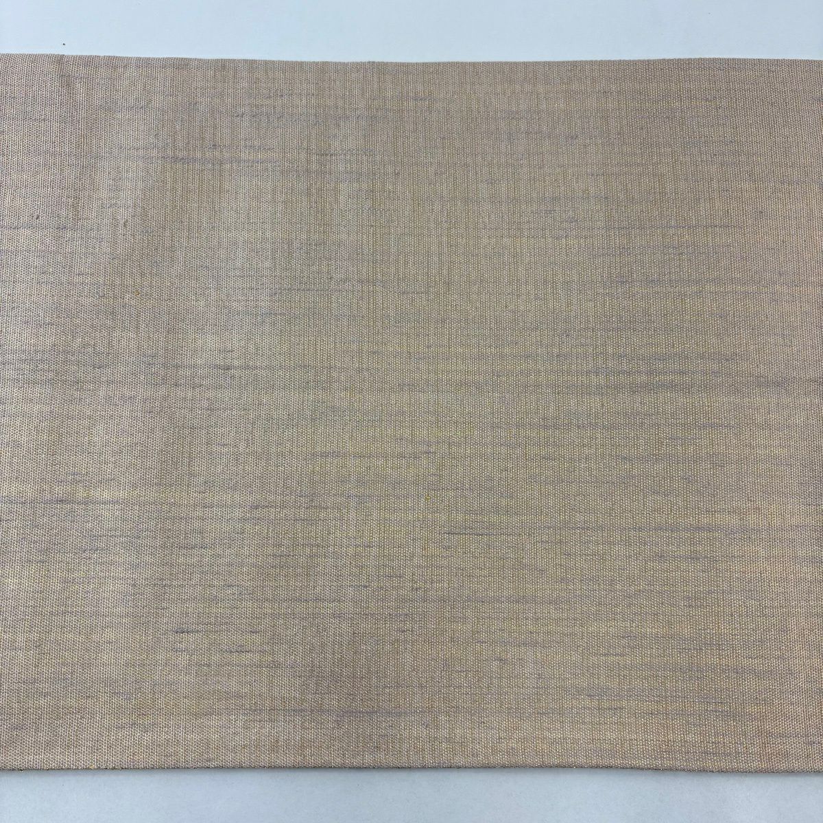 【美品】 袋帶 名品級 龜甲 霞 金銀彩 金金箔 淺茶 六通 純蠶絲