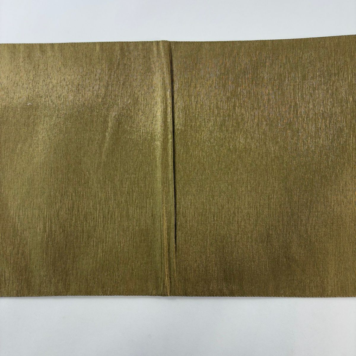【美品】 袋帶 名品級 落款あり 辻花染 金通 灰綠 お太鼓柄 純蠶絲