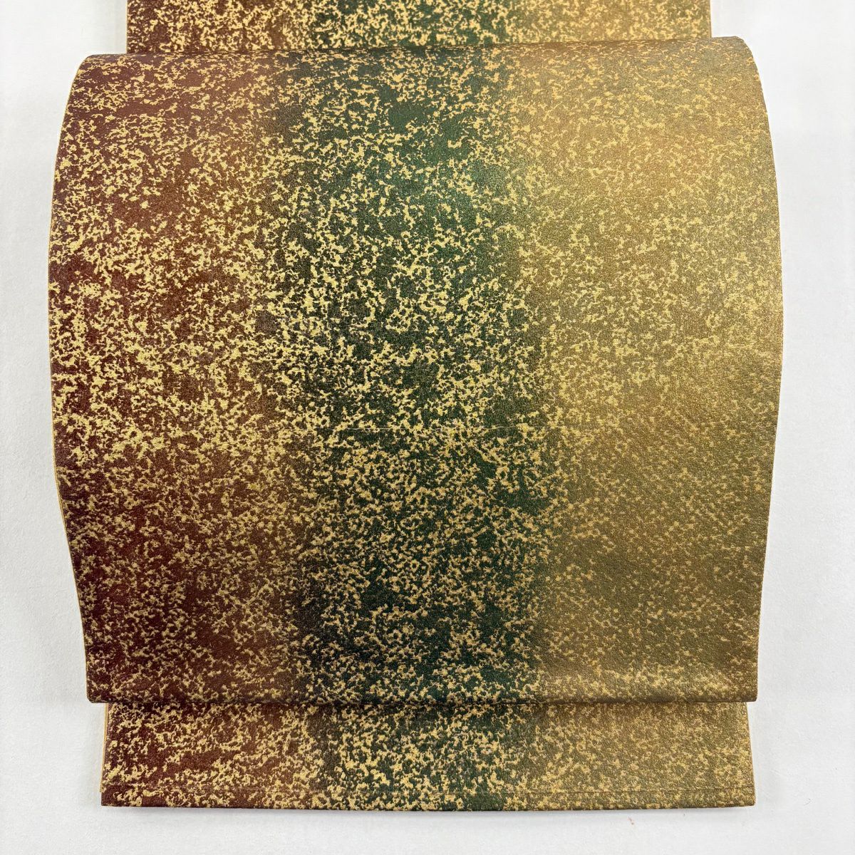 袋帶 名品級 幾何學 金銀彩 金 純蠶絲