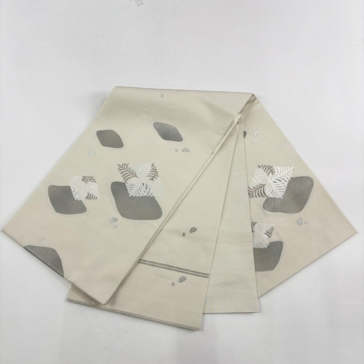 【美品】 付下 身長160cm 袖長63cm S 雙層 袋帶套裝 大島紬織織 証書齊全 唐草紋 霞 紫 純蠶絲 名品級