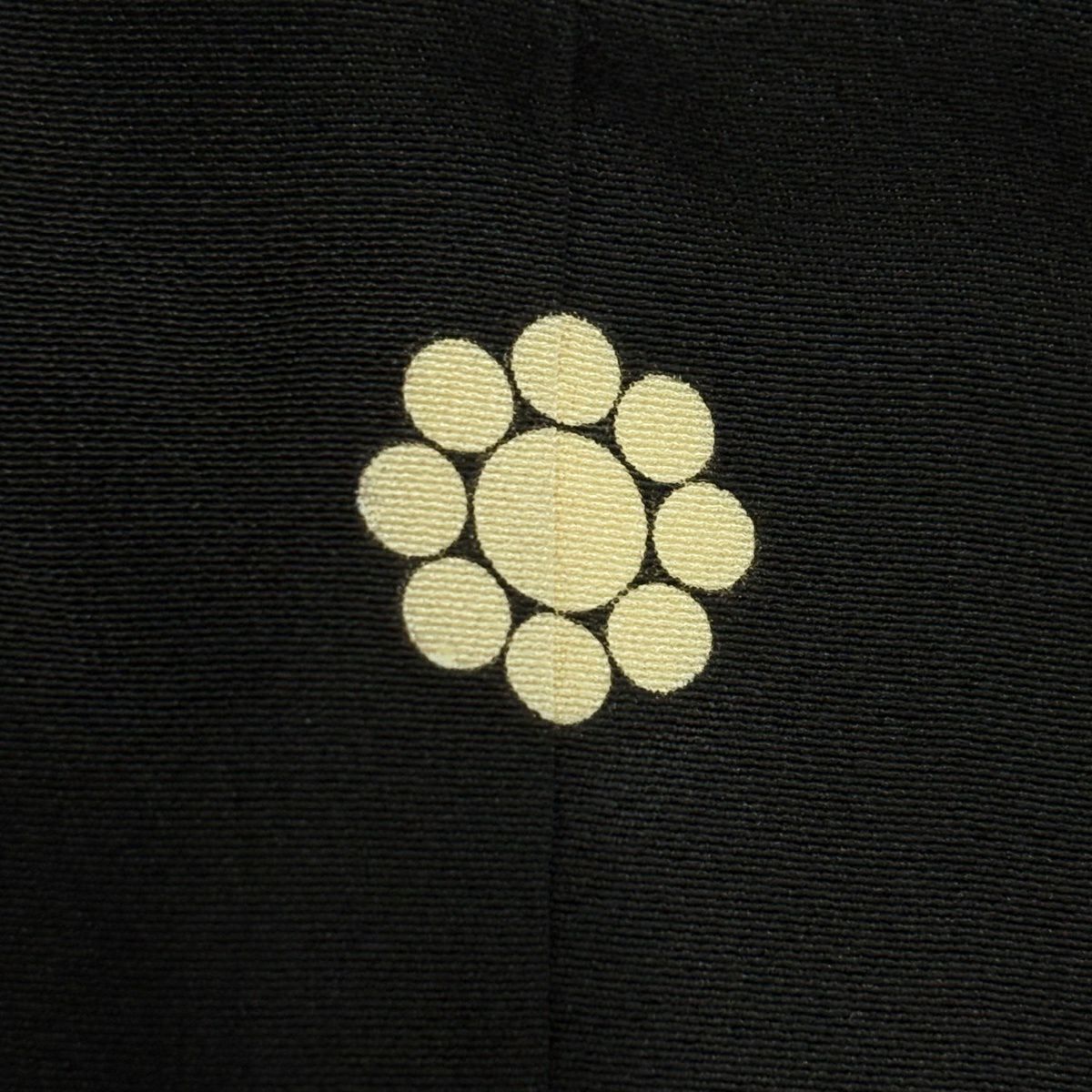 黑留袖禮服 身長150.5cm 袖長61.5cm S 雙層 有落款 家屋 樹木 黑 純蠶絲 優品級