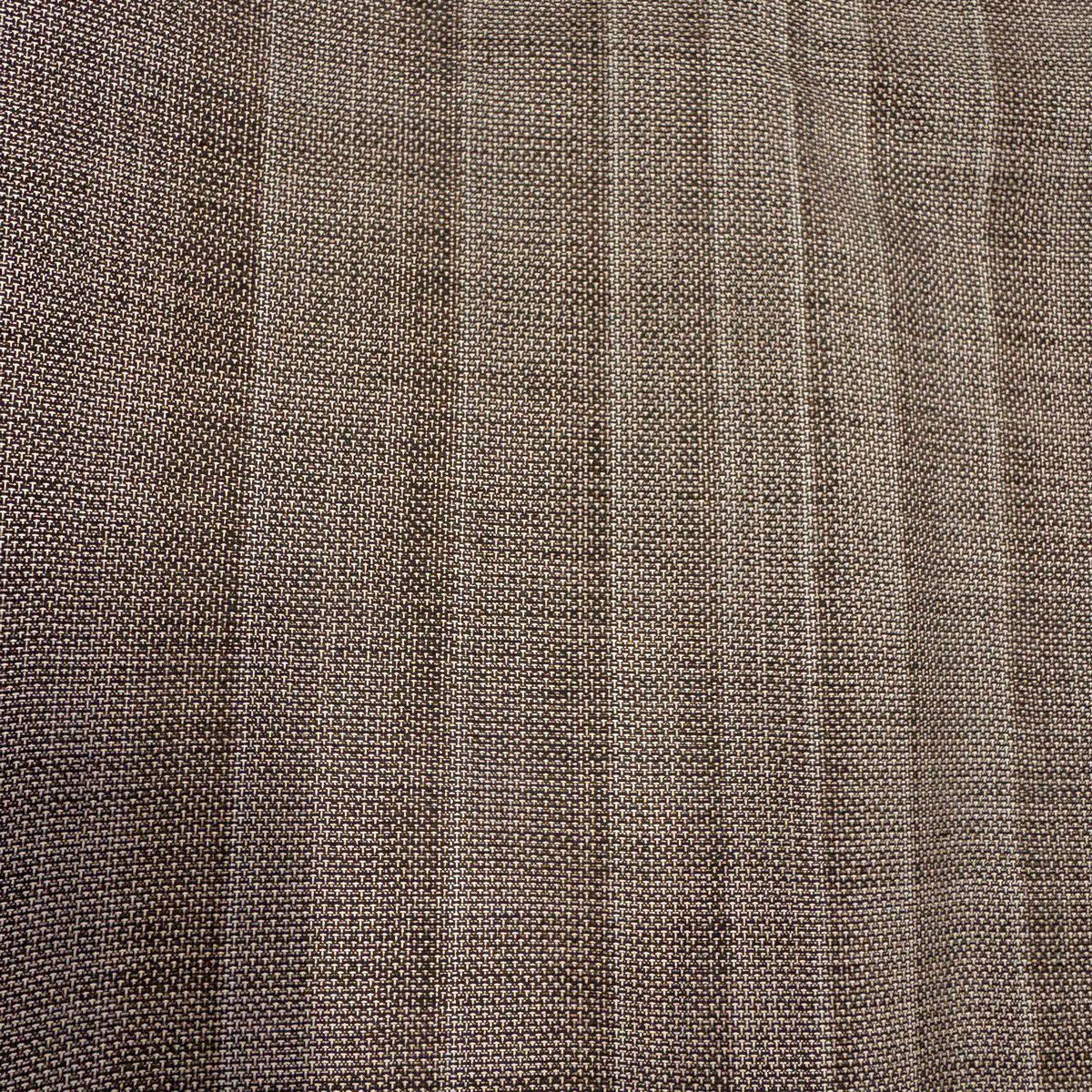 【美品】 紬織 身長159cm 袖長64cm M 雙層 鈴乃屋 垂直條紋 焦茶 純蠶絲 優品級