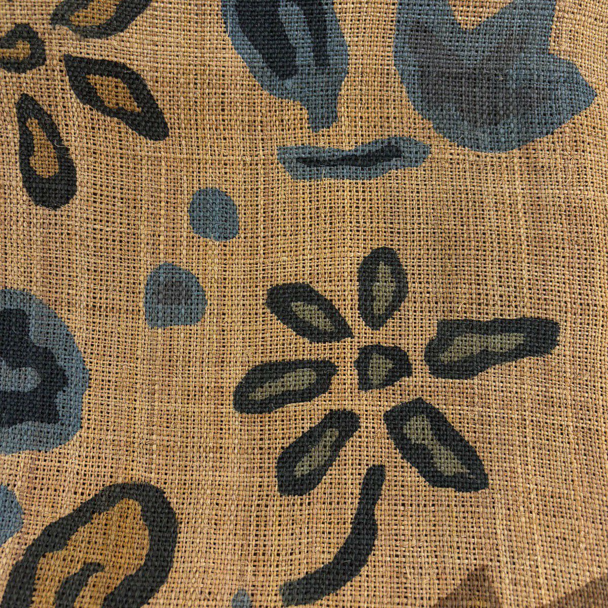 【美品】名古屋帶 逸品級 八寸名古屋帶 松樹葉仕立 草花紋 茶
