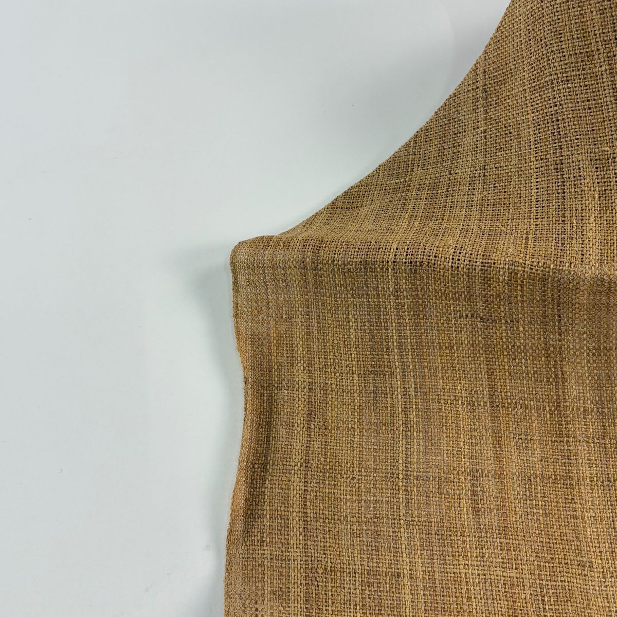【美品】名古屋帶 逸品級 八寸名古屋帶 松樹葉仕立 草花紋 茶