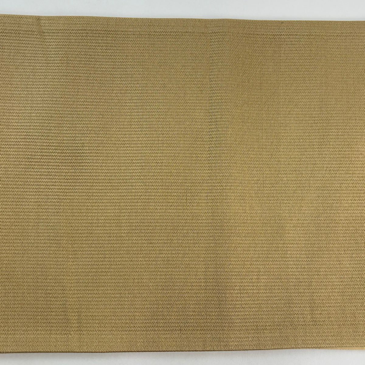 袋帶 秀品級 幾何學 網代 金銀絲 淺茶 六通 純蠶絲