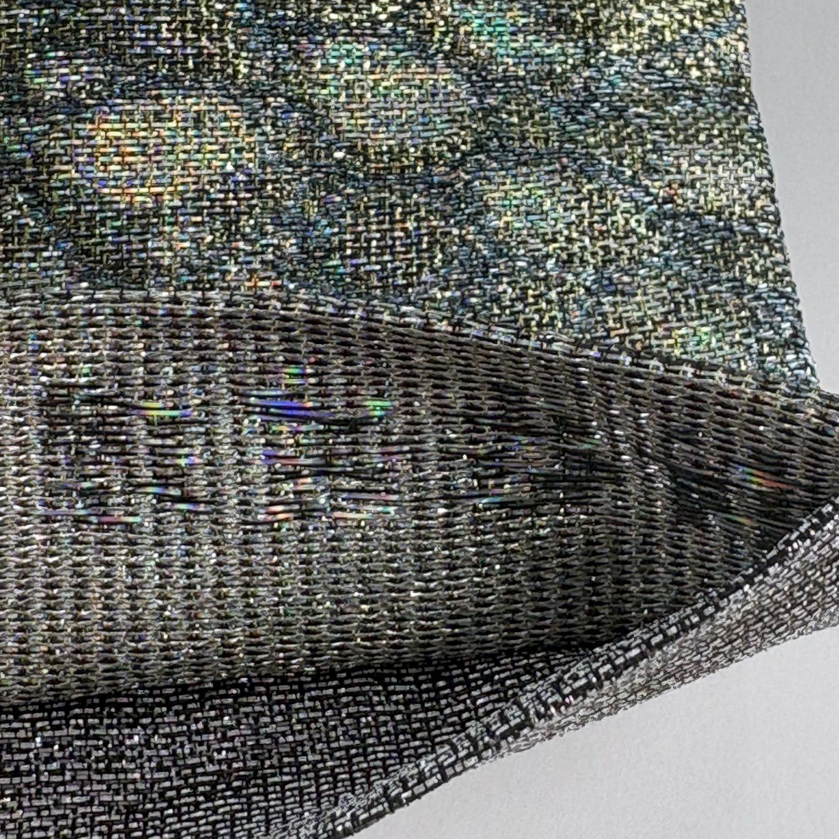 【美品】 袋帶 逸品級 落款あり 新佐波理 幾何學 金金箔 金色 六通 純蠶絲