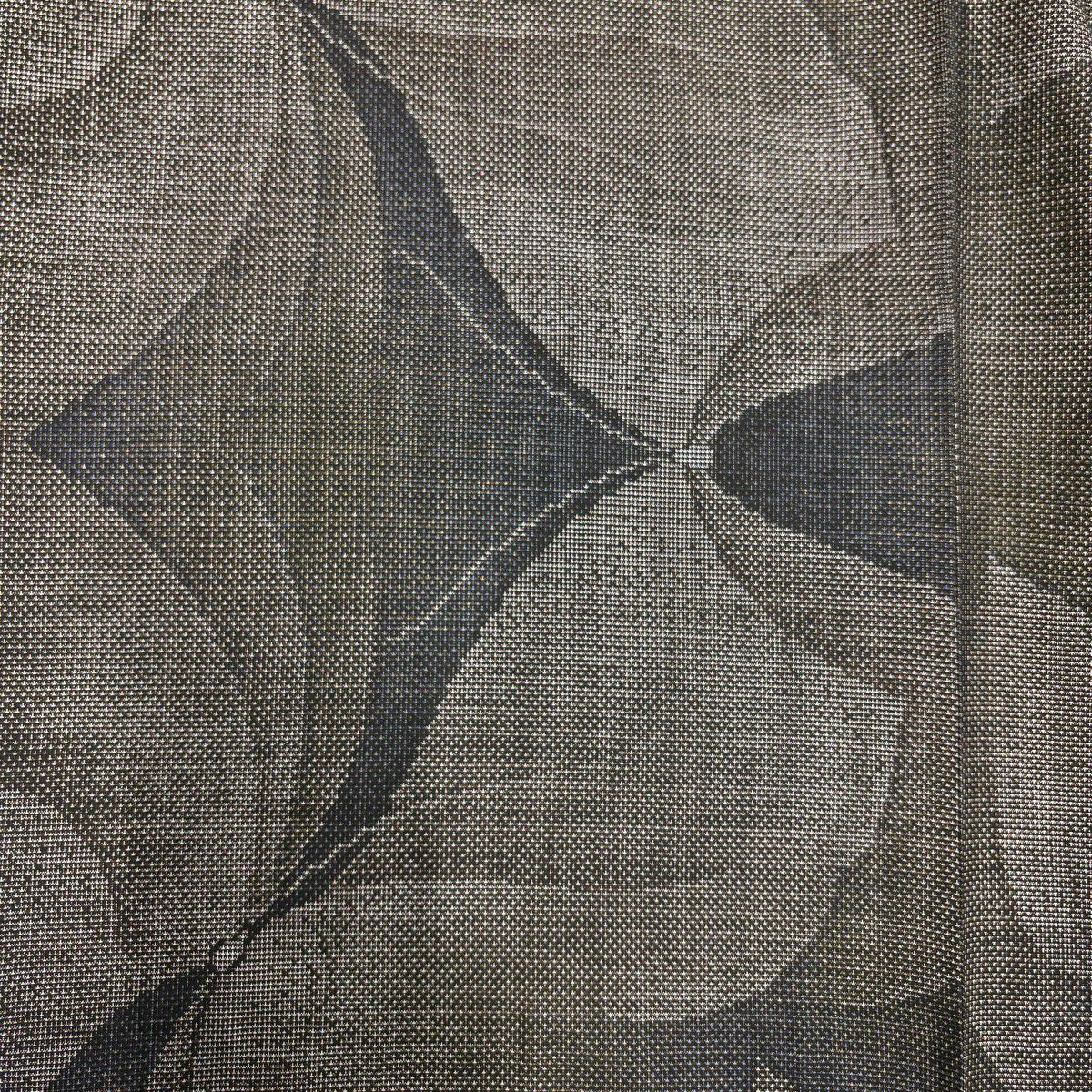 【美品】 紬織 身長167cm 袖長70cm L 雙層 蝶 焦茶 純蠶絲 名品級