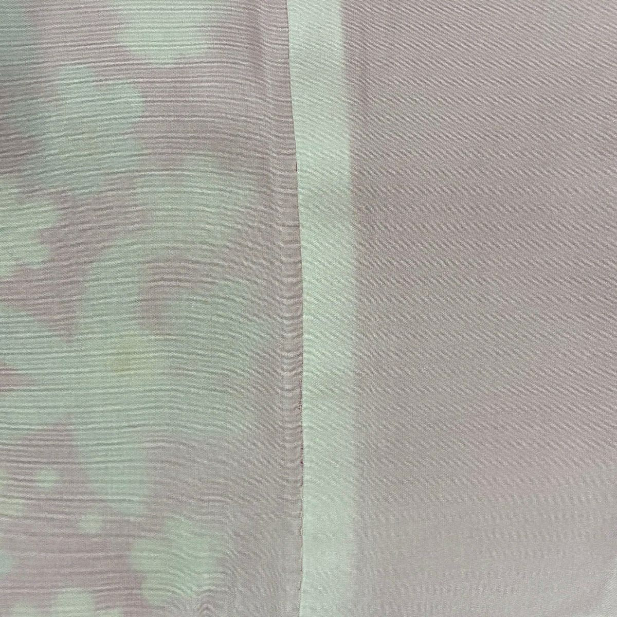 【美品】振袖禮服 身長163.5cm 袖長67.5cm L 雙層 胡蝶蘭 草花紋紋 金金箔 金銀彩 粉色 純蠶絲 名品級