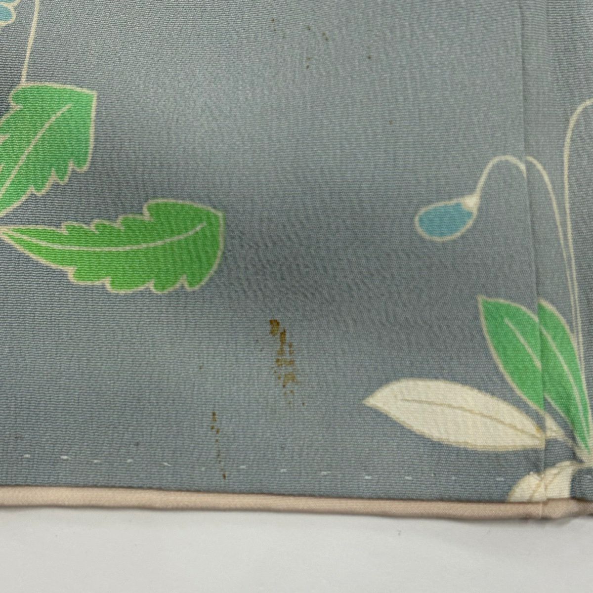 振袖禮服 身長168cm 袖長62.5cm S 雙層 牡丹 枝梅花 金糸 染分 Cream 純蠶絲 名品級