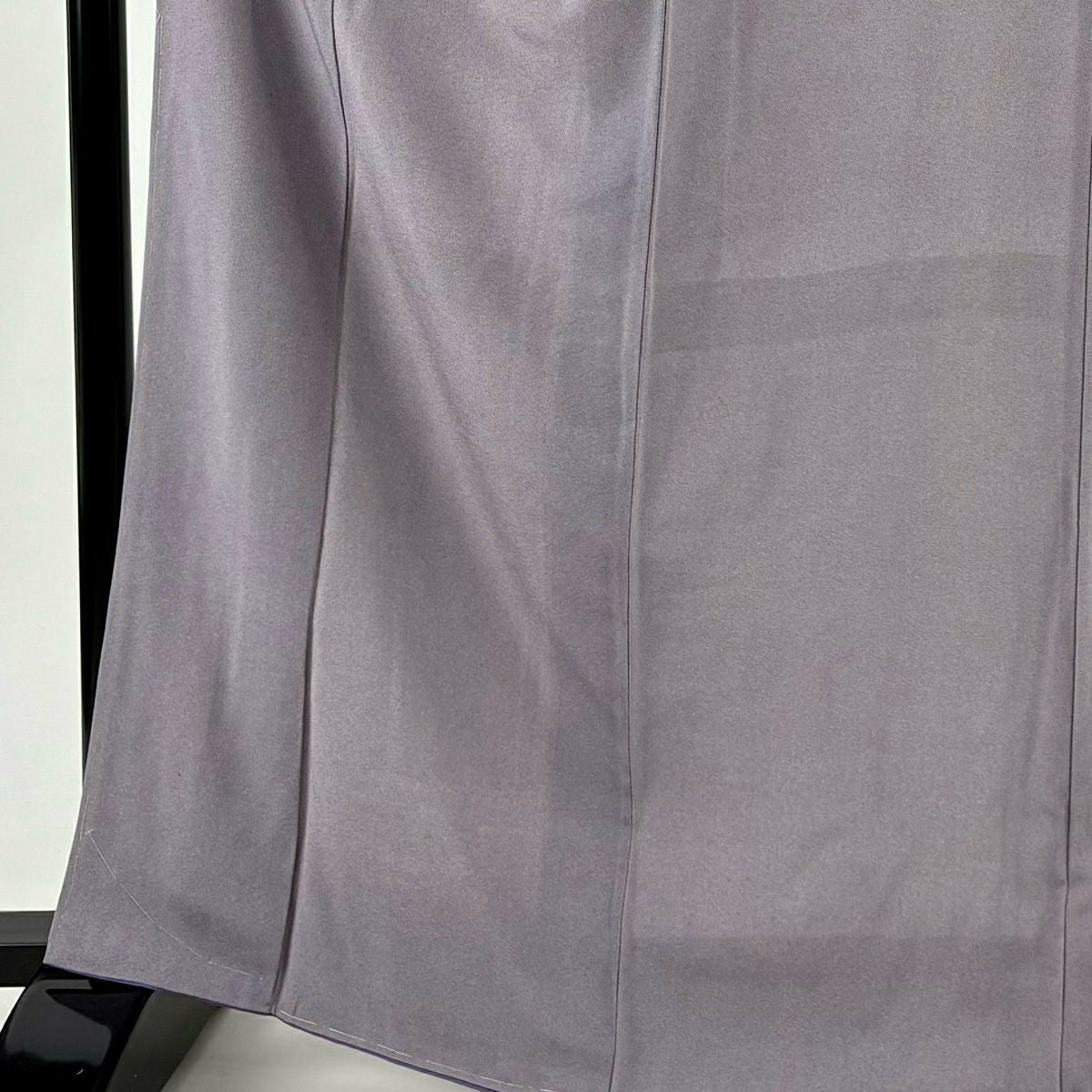 江戶小紋 身長167.5cm 袖長67cm M 雙層 落款 鮫 薄紫 純蠶絲 名品級