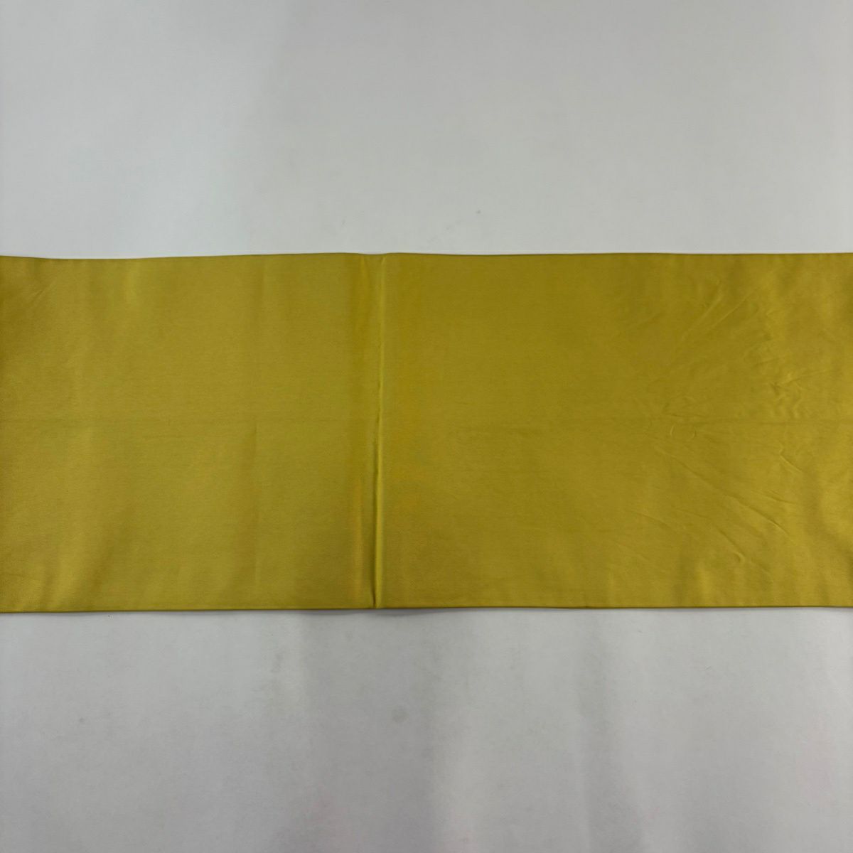 【美品】 袋帶 名品級 川島織物 落款 草花紋 波 金絲 金金箔 黃土色 六通 純蠶絲