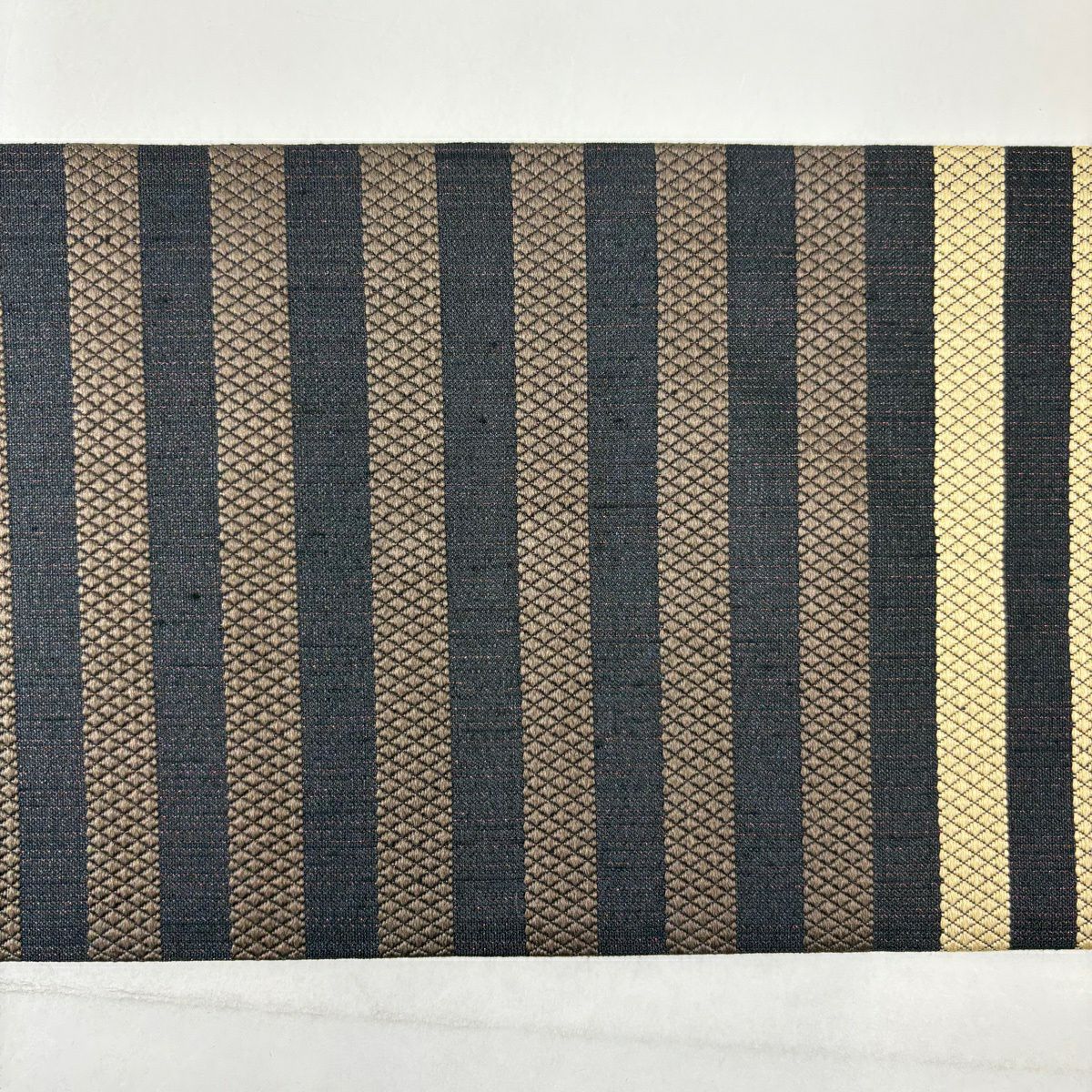 【美品】名古屋帶 名品級 地藏 信號 金絲 黑 純蠶絲