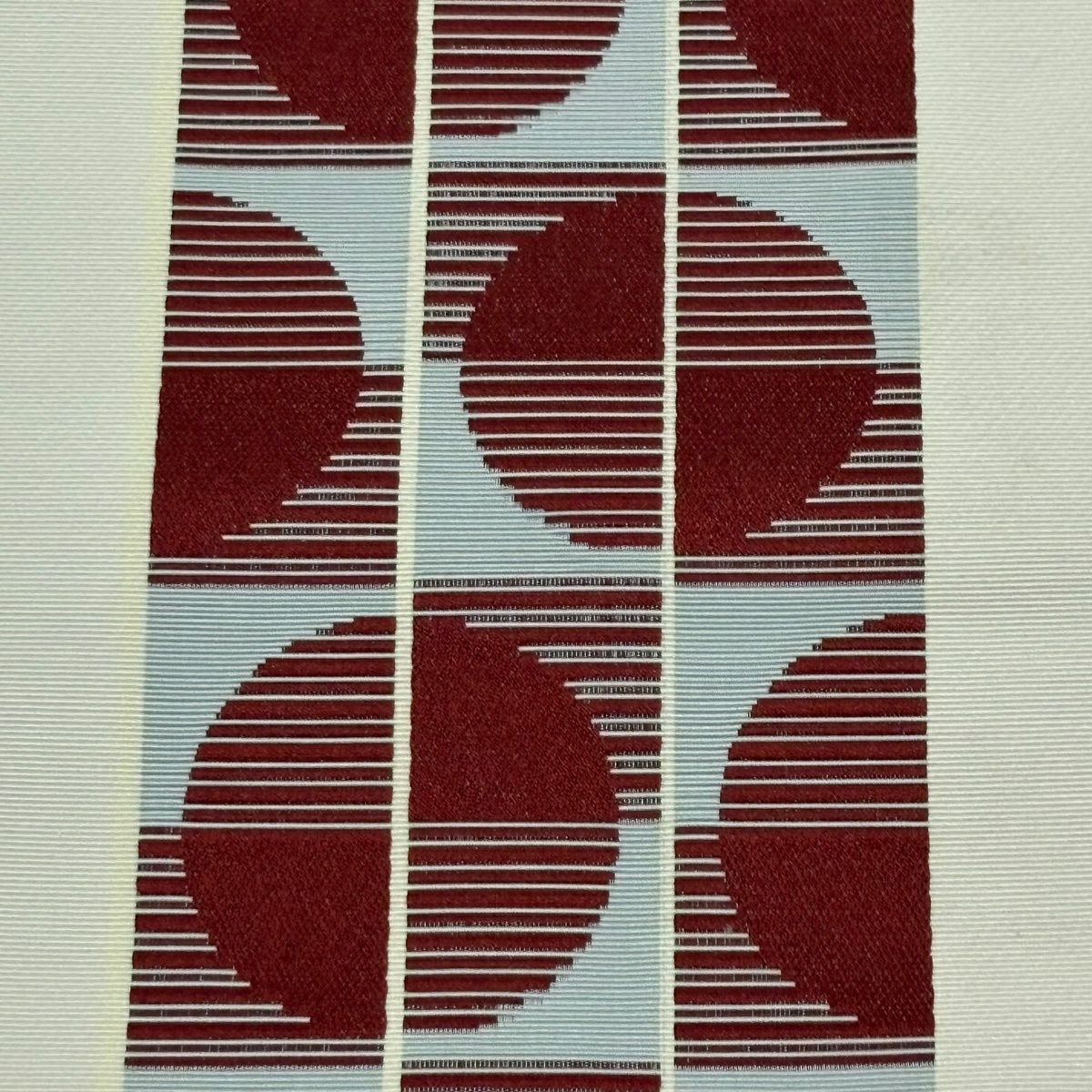 半幅帶 秀品級 博多織 證書 雅 縞 幾何 灰白 純蠶絲