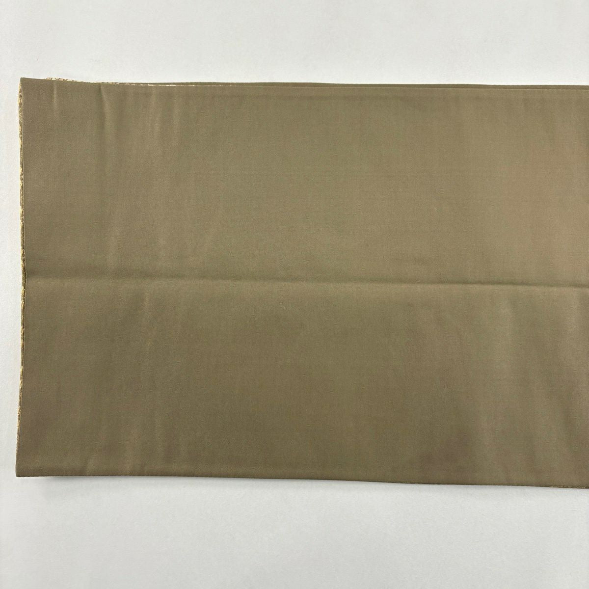 【美品】 袋帶 名品級 金金箔屋清兵衛 落款あり 悠久之美 名物裂文樣 華紋 金金箔 茶綠 深藍色 正蠶絲