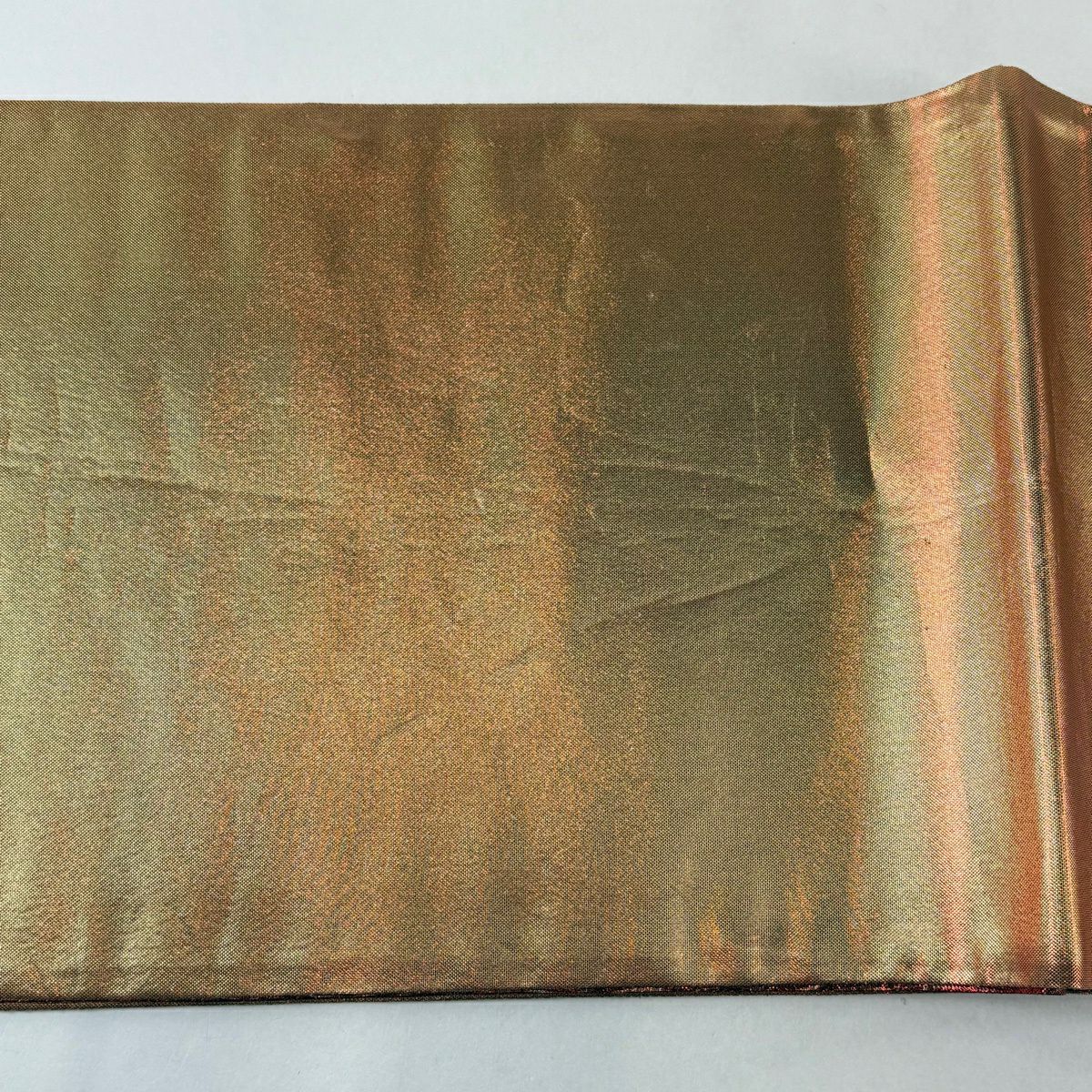 【美品】 袋帶 秀品級 振袖禮服禮服用 牡丹 垂枝櫻 金絲 金金箔 紅 六通 純蠶絲