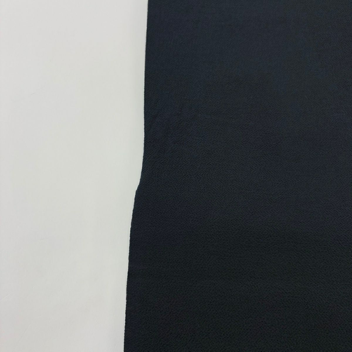 名古屋帶 秀品級 附有落款 石 庭園 縮緬 黑 純蠶絲