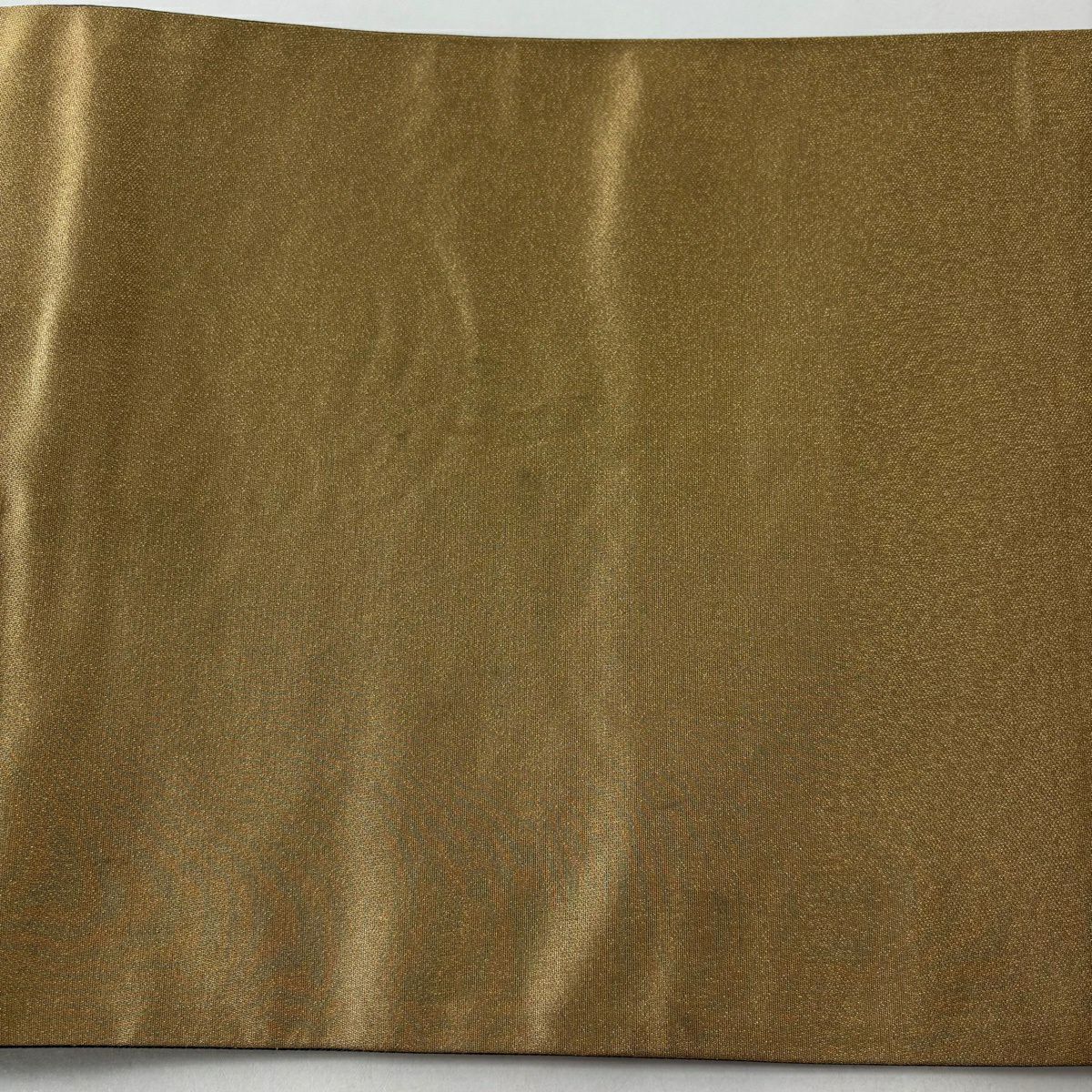 【美品】 袋帶 秀品級 狩獵文 幾何圖案 金絲 金金箔 淺黃土色 六通 純蠶絲