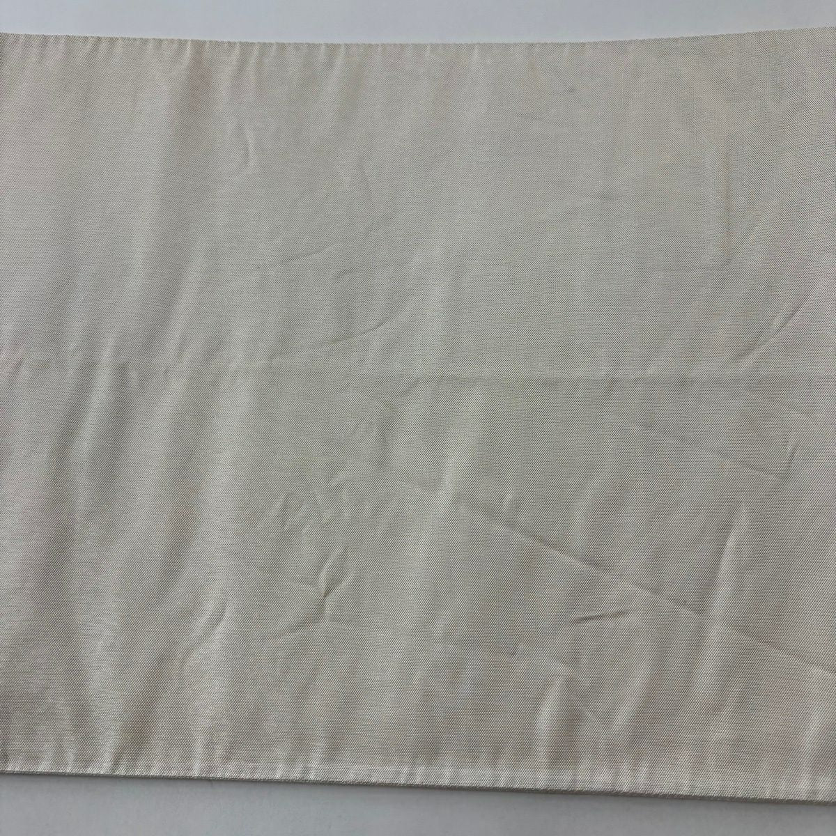 袋帶 秀品級 松樹竹子梅花 鳥 金糸 金金箔 灰 深藍 六通 純蠶絲