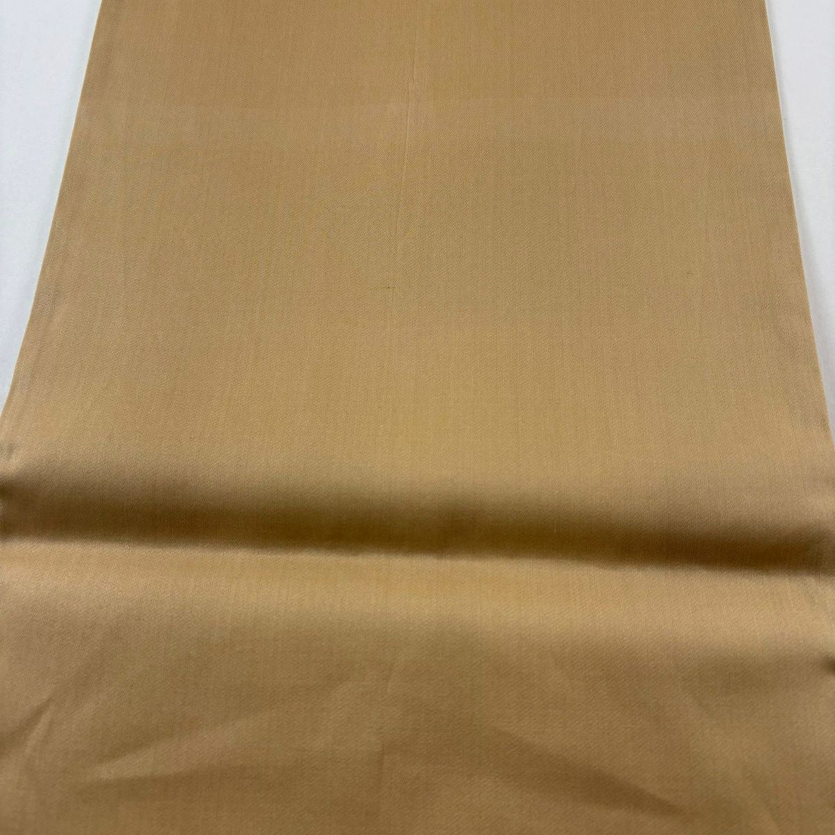 【美品】 袋帶 秀品級 華紋 幾何圖案 金金箔 黃土色 六通 純蠶絲