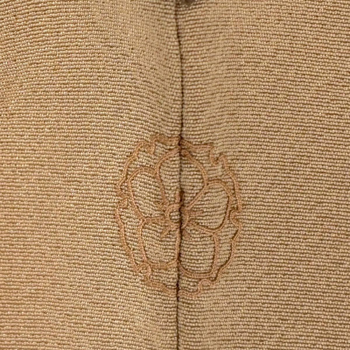 訪問服 身長158cm 袖長62.5cm S 雙層 落款有 松樹竹子梅花 橋 漸層 粉米色 純蠶絲 優品級 一個紋