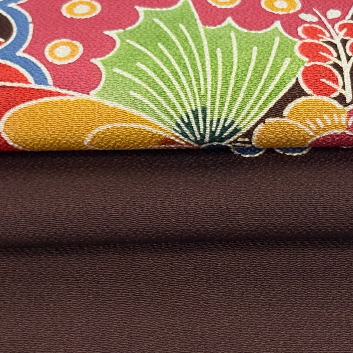 名古屋帶 逸品級 栗山吉三郎 落款 蝴蝶 梅花花 絞織 焦茶 純蠶絲