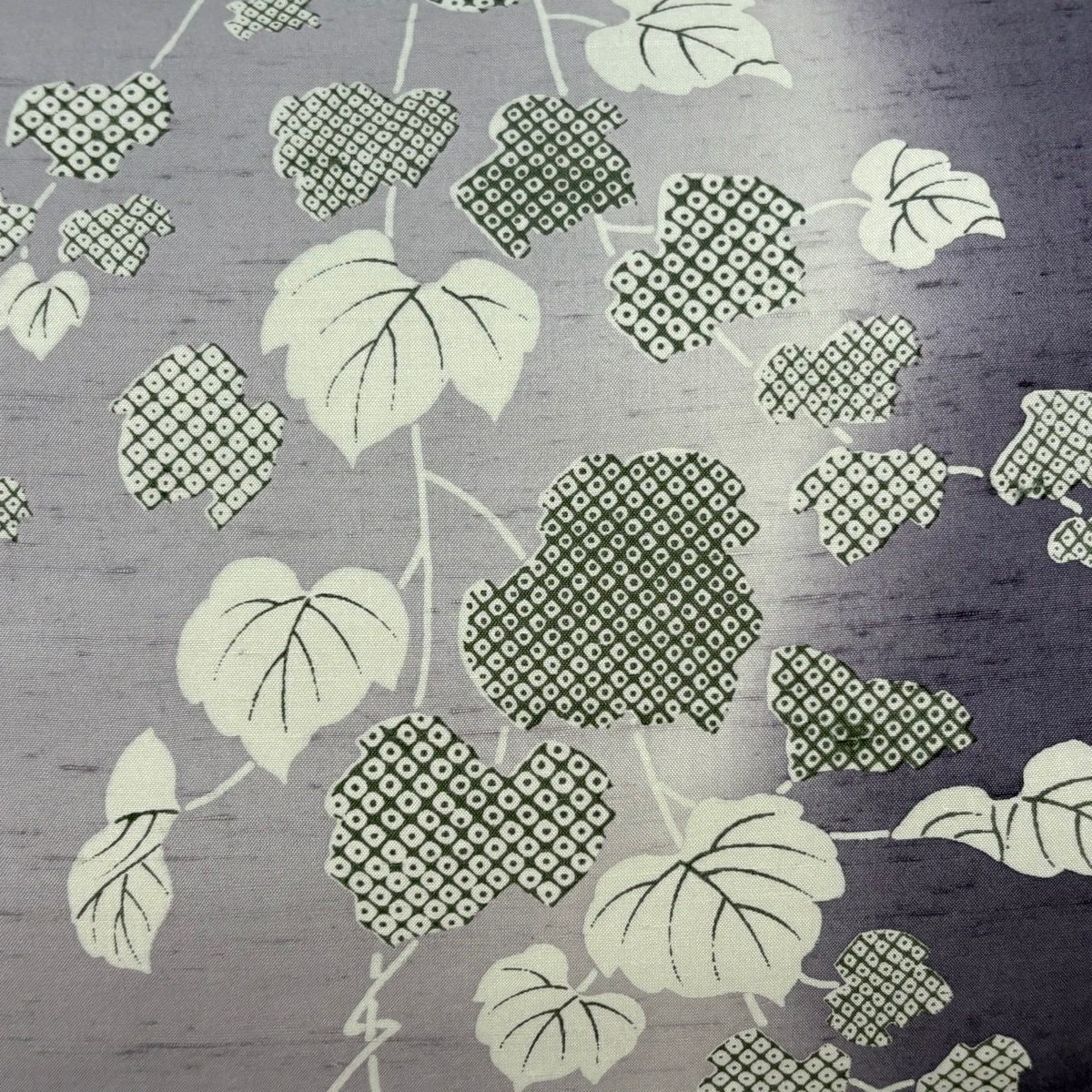 【美品】 袋帶 逸品級 落款あり 証紙あり 牛首紬織織 蔦 紫 全通 純蠶絲