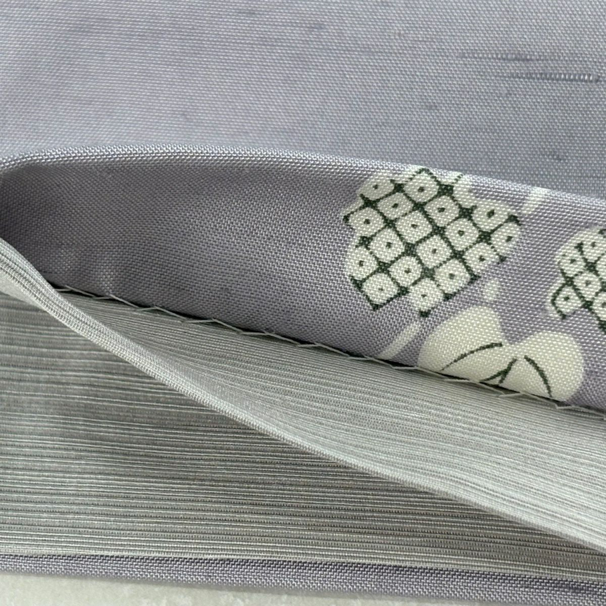 【美品】 袋帶 逸品級 落款あり 証紙あり 牛首紬織織 蔦 紫 全通 純蠶絲