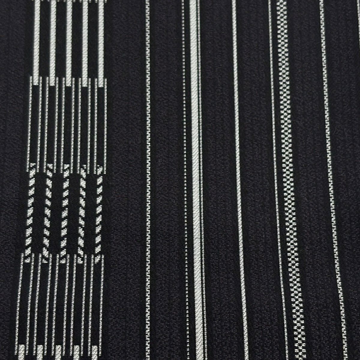 【美品】半幅帶 優品級 條紋 幾何圖案 深紫 化纖