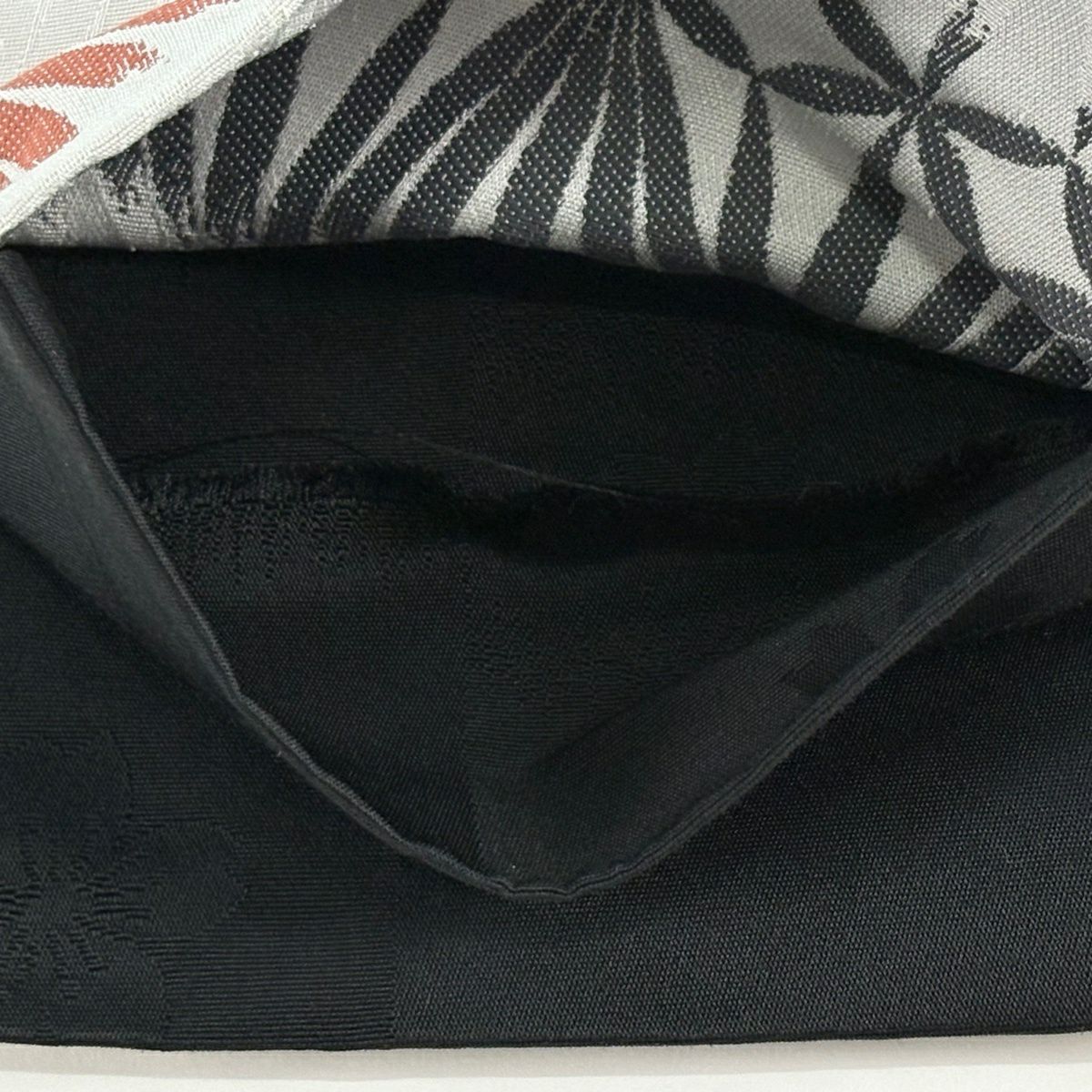 半幅帶 優品級 幾何圖案 灰 素材：化纖