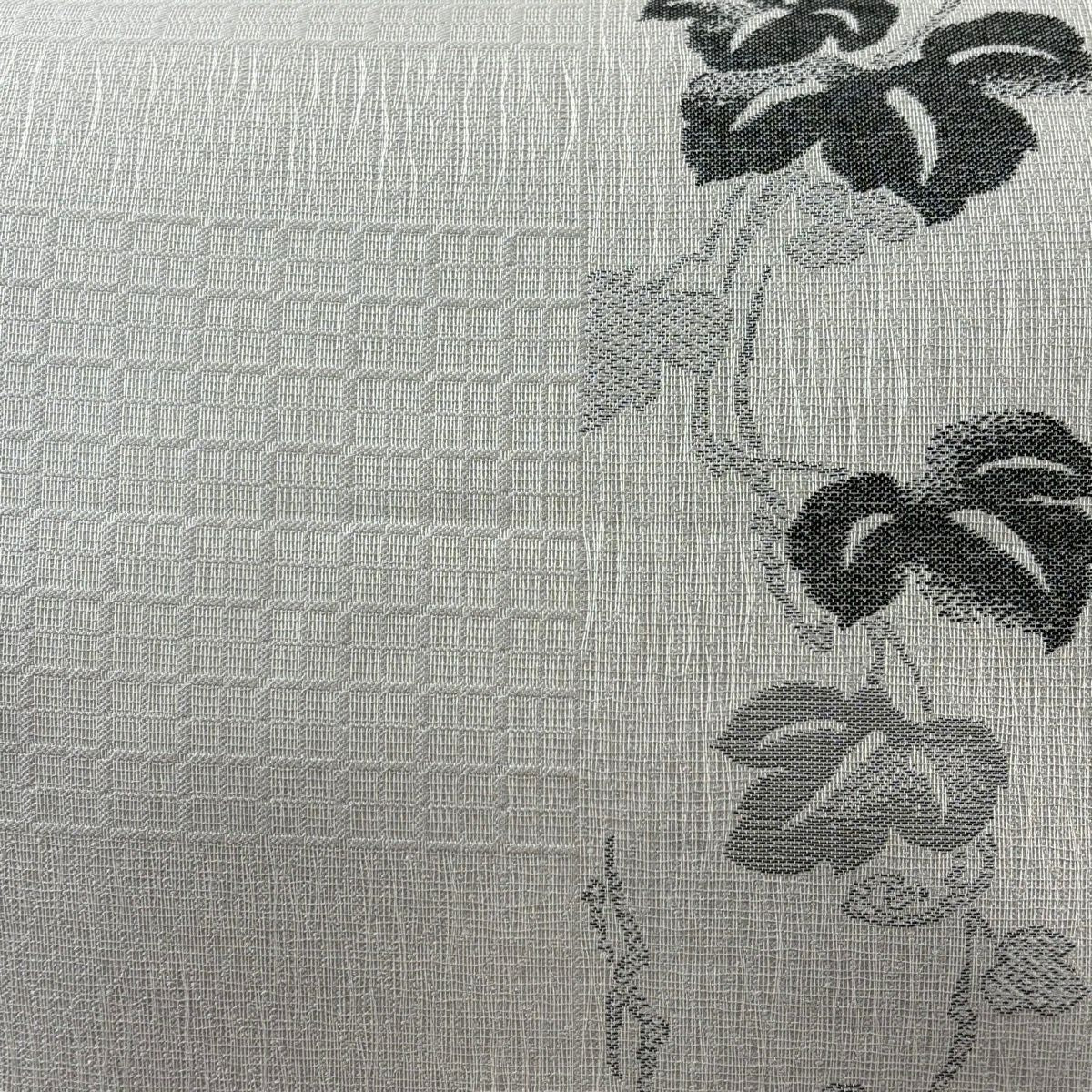 【美品】 袋帶 秀品級 蔦 灰紫 六通 純蠶絲