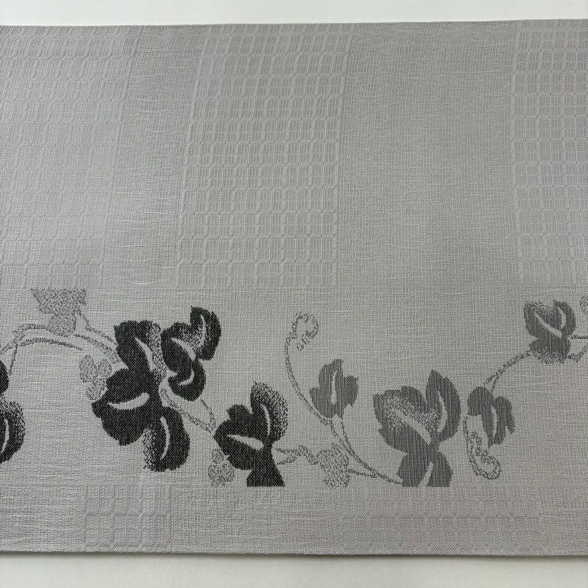 【美品】 袋帶 秀品級 蔦 灰紫 六通 純蠶絲