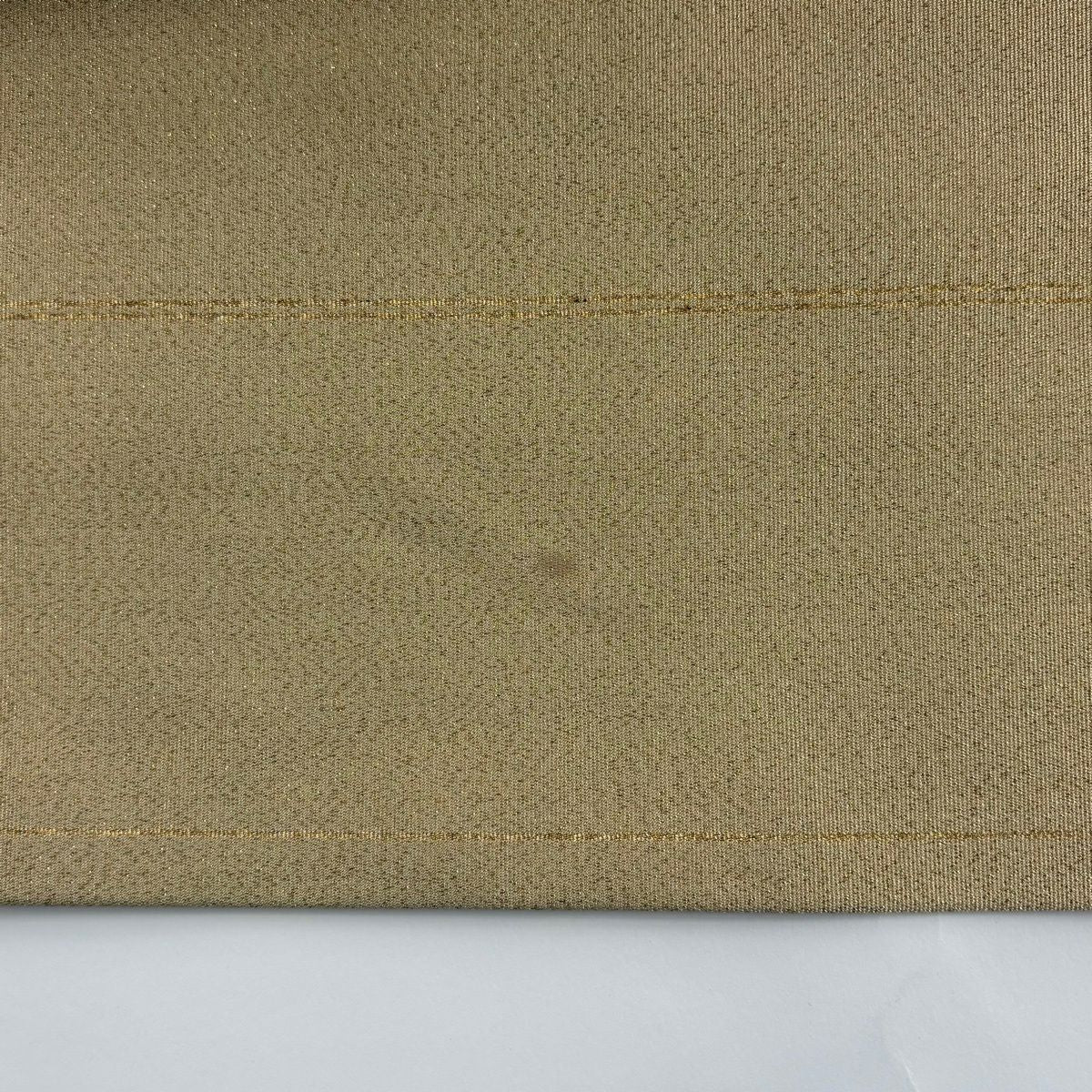 名古屋帶 秀品級 八寸名古屋帶 關西裁縫 段紋 金銀彩 金通し 米色 純蠶絲